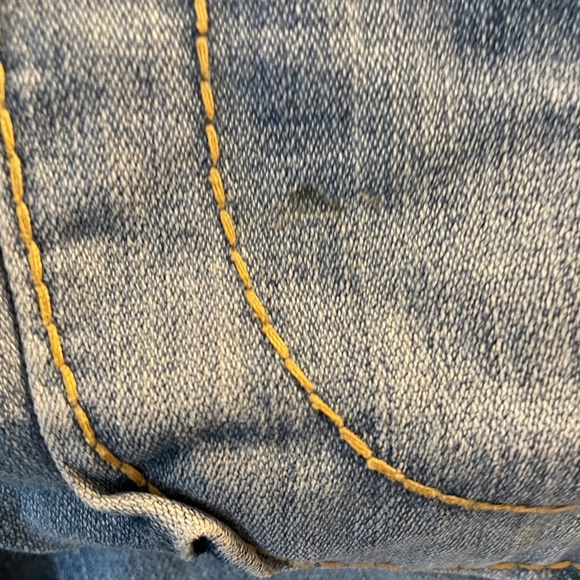 Vintage True Religion Rope Stitching Distressed Men's Jeans Flap Pocket, 32x30 - Picture 9 of 12